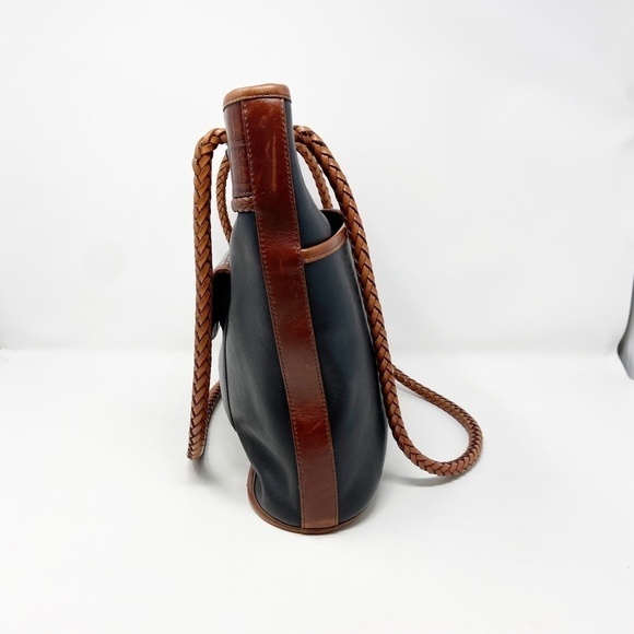 BRIGHTON | Vintage Black Classic Leather Tote - Picture 4 of 16